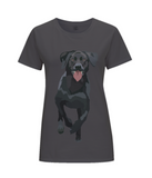 Ladies grey labrador T Shirt
