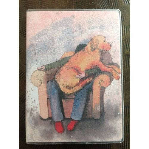 Golden Retriever Pocket Notebook.  Alex Clark.  Dog on lap