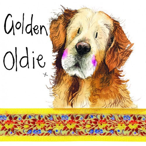  Golden  Retriever Card Alex Clark Golden Oldie