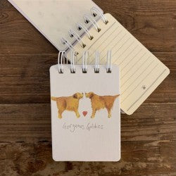 Small Spiral Notebook "Gorgeous Goldies "